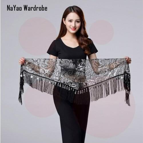 2020 new Lace and Tassel Belly Dance Scarf Chains Women belly dance clothes Accessories Lady belly dance Waist Chain Belt YD019