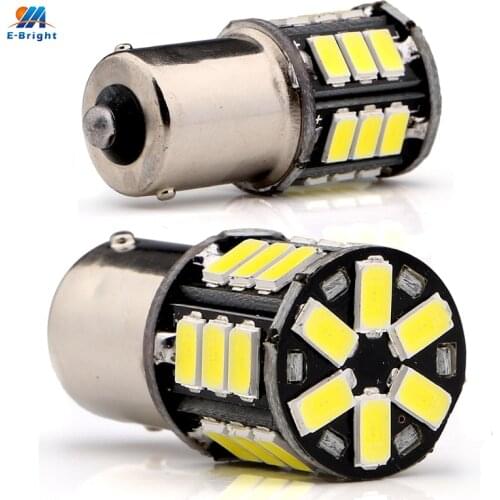 1PC P21W BA15S 1156 LED Tail Rear Lights P21/5W 1157 BAY15D 5630 24 SMD Turn Signal Reverese Lamps Auto Vehicle White Bulbs 12V