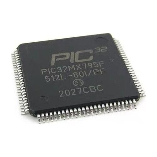 10/PCS LOT PIC32MX795F PIC32MX795F512L-80I/PF QFP100 32-bit microcontroller New imported original
