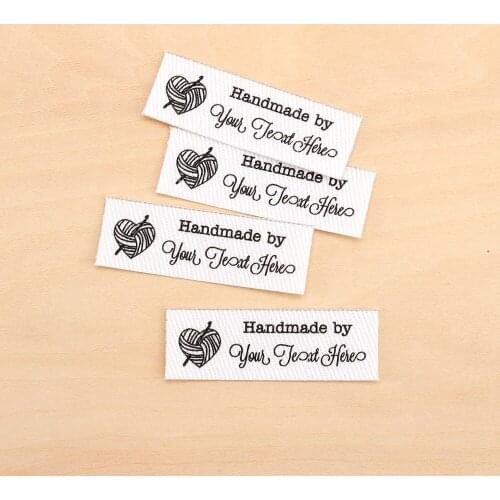 128pcs Custom Ironing Labels, Logo or Text, Personalized Brand , Clothing Labels, fabric labels (TB3061)