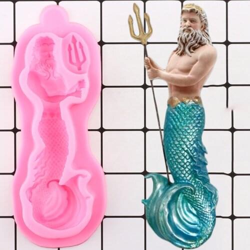 3D Neptune Silicone Molds DIY Party Cupcake Topper Fondant Cake Decorating Tools Cookie Baking Candy Chocolate Gumpaste Moulds