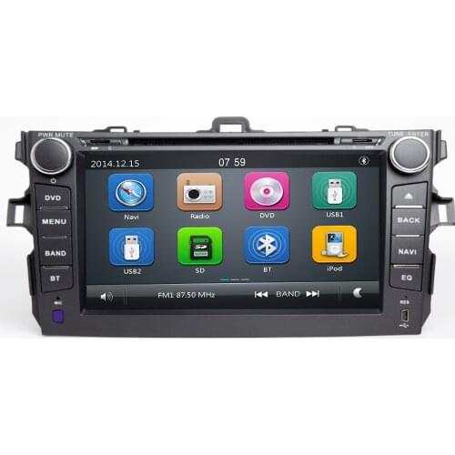 7 IPS Car DVD GPS Player For Toyota AURIS 2006 2007 2008 2009 2010 2011 Vehicle Navigation Raido BT 3G MAP back camera