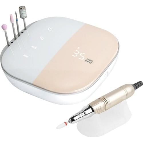 Electric Nail Drill Manicure Machine Multifunctional Nail File 35000RPM High Speed Low Noise Mill Cutter Drill Bits Set