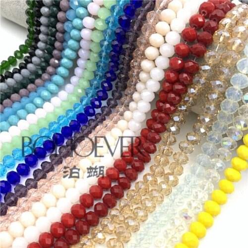 3X4mm/4X6mm/6X8mm Crystal Faceted Beads Crystal Beads Glass Beads for Making Jewelry Diy Jewelry Accessories Jewelry Making