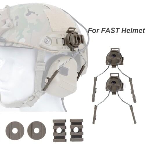 Fast Helmet Rail Adapter Set Comtac Headset Ops-Core ARC Rail Bracket for C1 C2 C4 Airsoft Paintball Helmet FMA Accessories