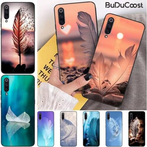 Beautiful feather art Phone Case For Xiaomi Mi 9 9T CC9 CC9E 8 SE Pro A2 Lite 6X 5 A3 A1 Max Mix 2 3