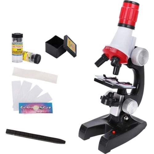 Childrens Beginner Microscope Science Kit Early Education Kindergarten Teaching Aids Microscope Educational Toys Set