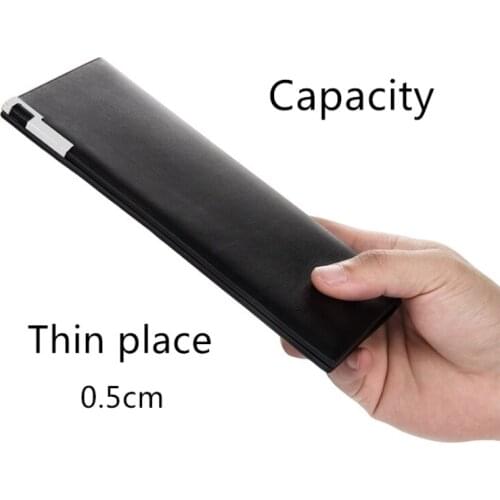Mens Wallets Classic Long Wallet PU Leather Luxury men Wallet Male Purse Card Case Cash Holder Clutch Wallets carteira
