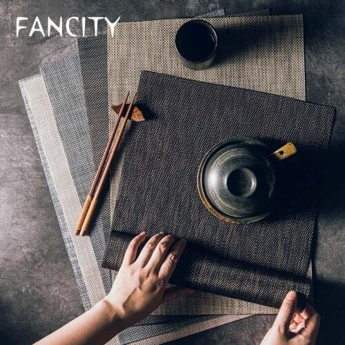 FANCITY Heat insulation pad, table mat, anti-scald mat, high-end home restaurant bowl mat, tableware waterproof placemat