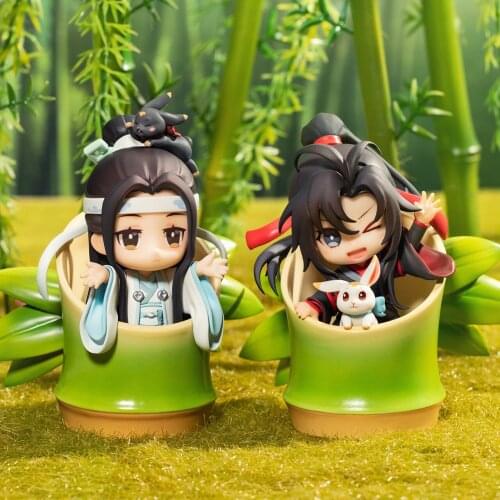 THE Untamed Grandmaster of Demonic Cultivation Q VERSION Wei Wuxian Doll Figure Lan Wangji PVC Figurine MDZS Toy model Cute Gift