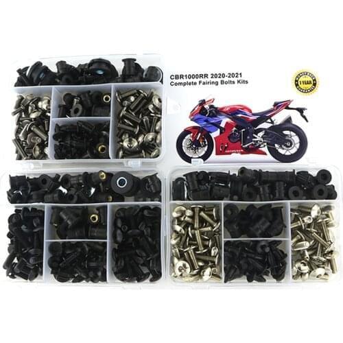 Fit For Honda CBR1000RR 2020-2021 Complete Fairing Bolts Kit Steel Bodywork Bolts Motorcycle Fairing Clips Side Covering Bolts