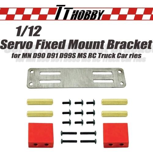 TTHOBBY Metal Servo Fixed Mount Bracket Kit Upgrade Parts Accessories for MN D90 D91 D99S MS 1/12 RC Truck Car Accessories Toys