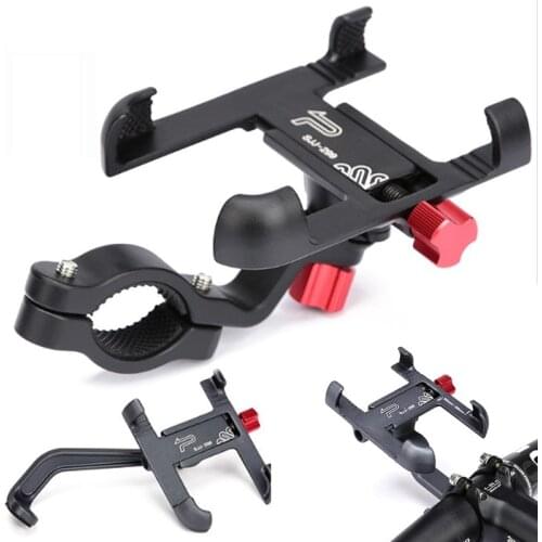 Aluminum Alloy Bike Bicycle Phone Holder Motorcycle Handlebar Mount Universal Non-slip Adjustable Moblie Cell Phone Stand