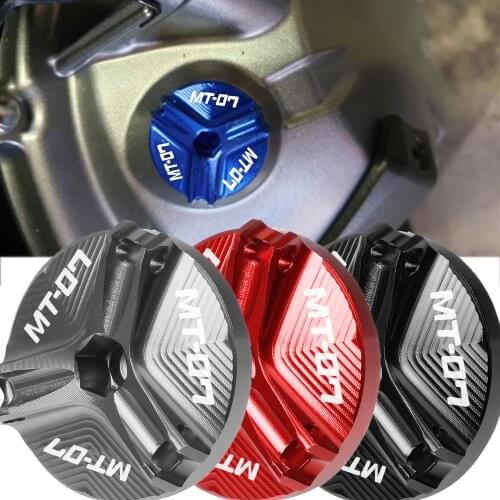 Motorcycle Engine Oil Filler Cap Drain Sump Plug Bolt Cover Screw For Yamaha MT-07 MT07 MT 07 2014-2019 2018 2017 2016 2015