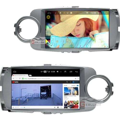 Gerllish for toyota yaris android radio 2012 2013 2014 2015 2016 2017Built - in Car Radio Multimedia Video Player Navigation GPS