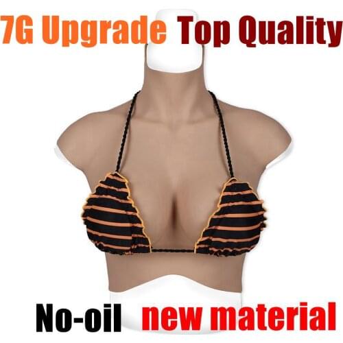 7G New Upgrade Top Quality Fake Artificial Boob Realistic Silicone Breast Forms Crossdresser Shemale Transgender Drag Queen