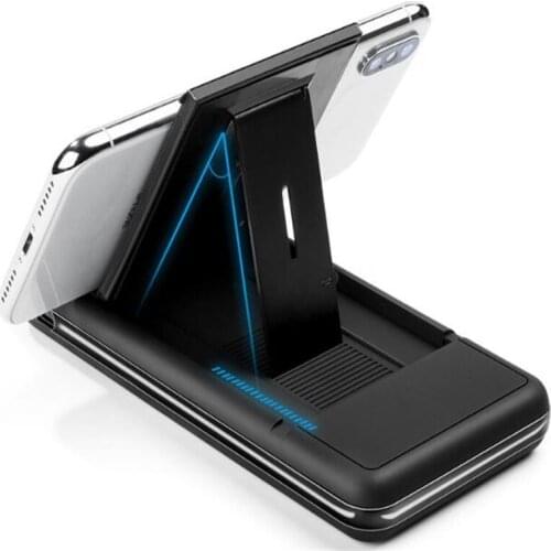 Wholesale mobile phone wireless charger Digital display Power bank portable power source with holder