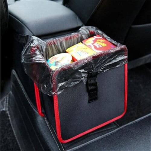 Practical Foldable Oxford Car Storage Bag For Toys Clothes Seat Buckles Wastebasket SUV Trunk Organizer For Car Garbage Bag