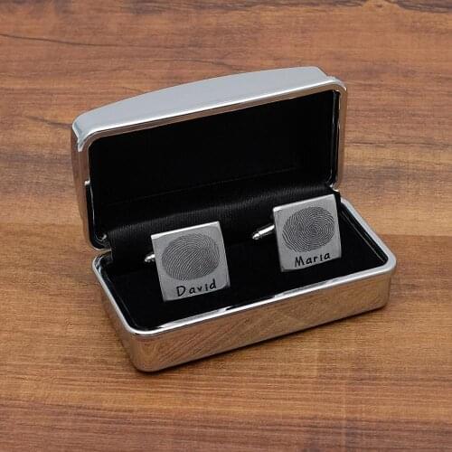 Actual Fingerprint Cufflinks,Actual Fingerprint Cufflinks,Men Cufflink With Fingerprint,Dad Gift,,Custom Fingerprint Jewelry