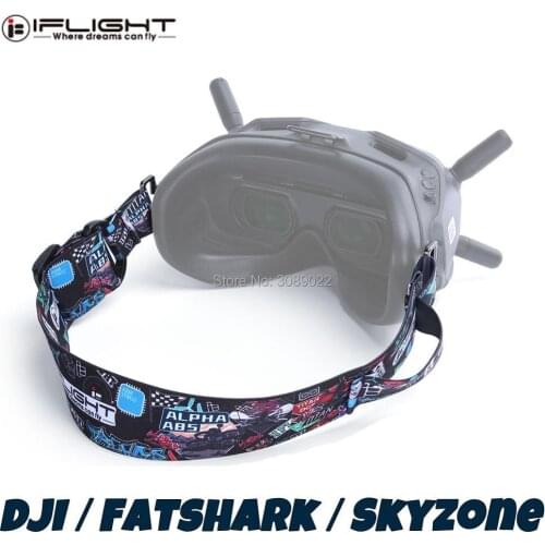 IFlight Adjustable FPV GOGGLE STRAP Headband Headstrap holder for Fatshark Skyzone Goggles/DJI FPV goggles