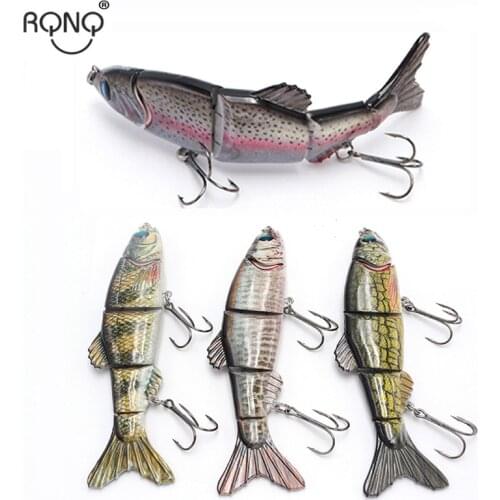 RQNQ large size full swimming layer 160mm 38g multi segment fish 3D eyes artificial lifelike bait hard bait fishing gear
