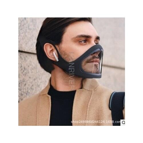 Removable Smart Transparent Mask Adjustable Reusable Mask Protective Gear