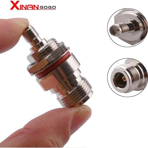 SMA-N Adapter SMA Female to N Female Bulkhead O-ring Straight RF Coaxial Connector