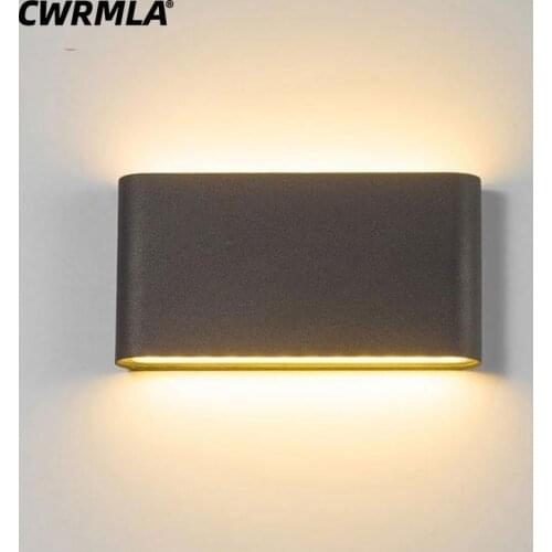 LED Wall Lamp IP65 Outdoor Waterproof 6W/12W Aluminum Wall Light Indoor Decoration Lighting Bedroom Corridor Porch Garden Lamp