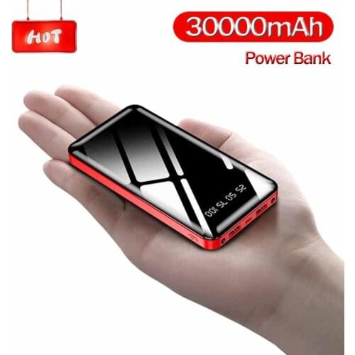 30000mAh Power Bank Portable Charger external battery for iPhone Android USB C power bank 30000 mAh power bank Poverbank