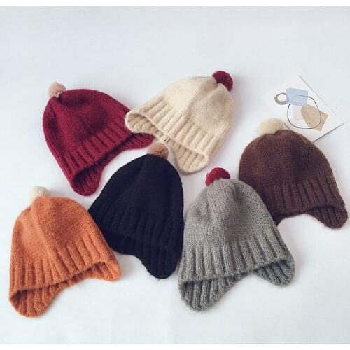 Knitted Kids Beanie Cap Infant Baby Boy Girl Hats Warm Children Baby Hats Winter Girls Hat for Kids Toddler Muts Bonnet Enfant