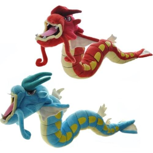 2 Styles Pokemon Plush Toys Peluche Gyarados Blue and Red Cartoon Animal kawaii room decor Dolls Christmas Gifts for Childre
