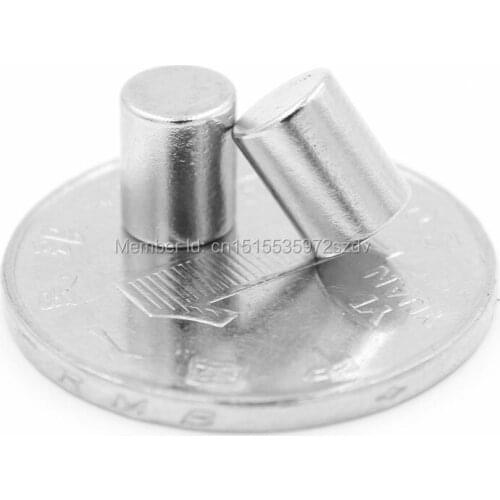 200pcs Strong Round Dia 6mm x 8mm N35 Rare Earth Neodymium Magnet Art Craft Fridge 6x8mm