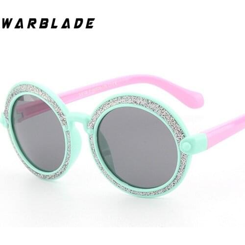 2018 Fashion Kids Polarized Sunglasses Brand Designer Children TR90 Frame Round Sun Sunglasses Boys Girls Eyewear W8126