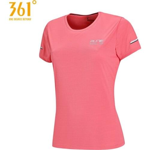 361 Degrees Womens Sports Running Short Sleeve T-Shirt Mesh Summer Bretheable Tops W562022031A-4I