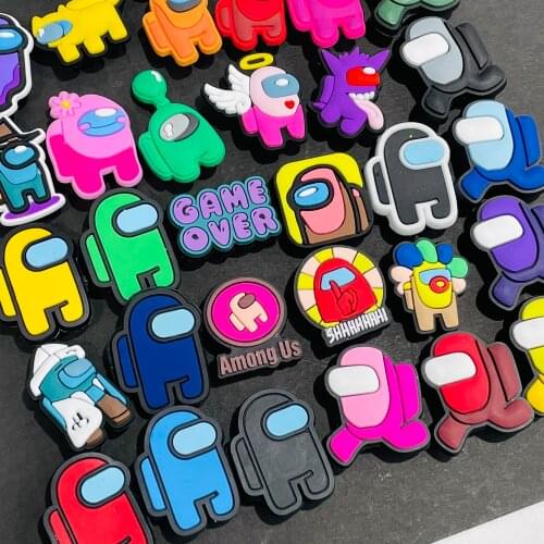 50Pcs Robot Game PVC Shoe Charms Accessories Garden Shoe Decoration for Clog Designer Buckle Kid Party Gift Croc Jibz
