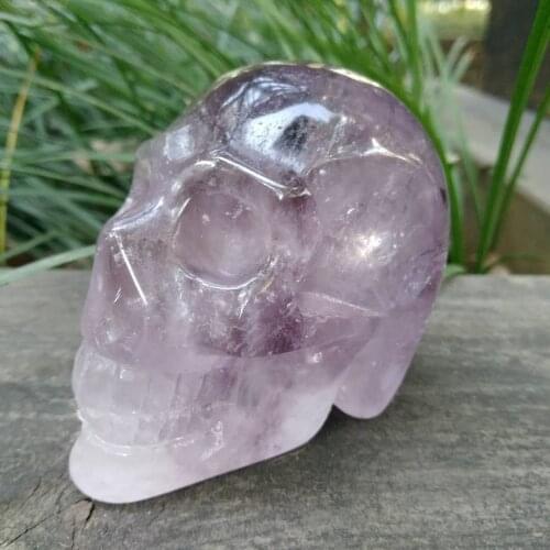 Amethyst Crystal Skull Cluster Stone Stones Crystals Wicca Cristal Islande Pierre Naturelle Et Cristaux Healing Home Decoration