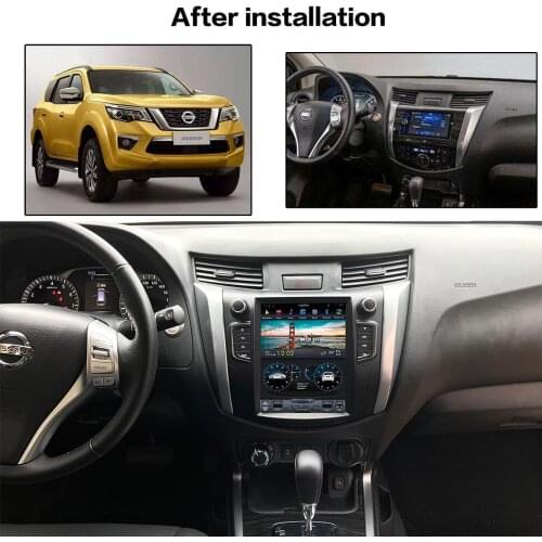 Tesla style 10.4 inch Car GPS Navigation For NISSAN NP300 Navara 2014+ 1 din in car multimedia radio Android PAD No DVD player