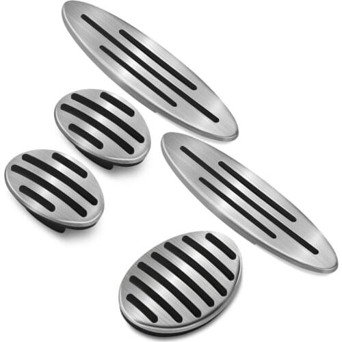 Car Accessoried Aluminum Footrest Gas Brake Pedal Pad for MINI R56 F56 Cooper S Paceman Countryman Auto No drilling styling