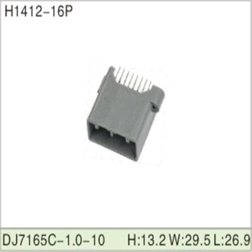 Free shipping 200pcs DJ7165C-0.6-10 16Pin 0.6mm AMP Car Electrical Wire Connectors for VW,BMW,Audi,Toyota,NISSAN AND other