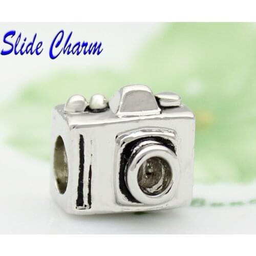 Free shipping European Retro camera styling charm beads fit Pandora bracelet beads for jewelry making