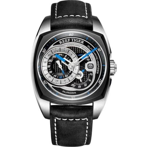 Mens automatic watches,men sport wrist watch Reef Tiger man self wind mechanical wristwatch waterproof luxury clock reloj hombre