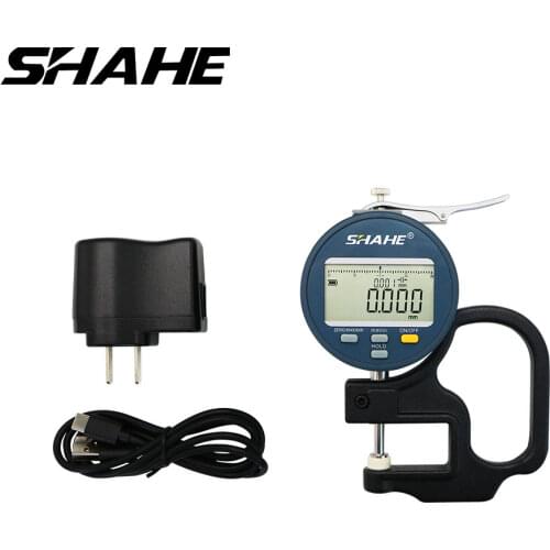 SHAHE 0-10 mm Digital Micrometer Thickness Gauge Meter 0.001mm Digital Thickness Gauge Measuring Tools