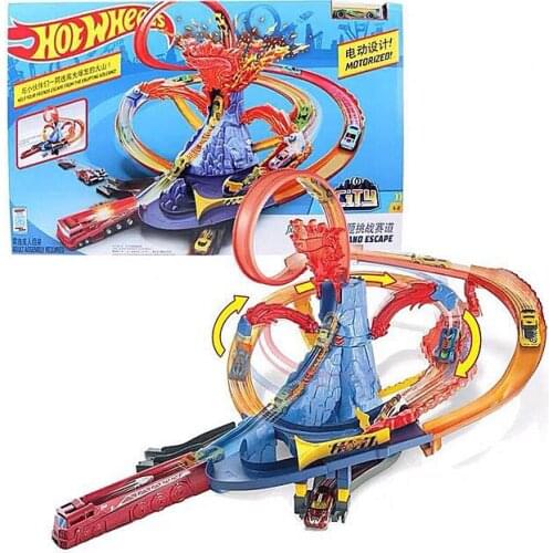 Hot Wheels 10 IN 1 Track toy Car Carros Brinquedos Voiture Hotwheels oyuncak araba Kids Car Toys For Children Birthday Gift