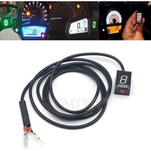 Motorcycle 1-6 Level Ecu Plug Mount Speed Gear Display Indicator For Kawasaki KLE650 Z300 Z250 Z250SL Z750 Z 300 250 250SL 750