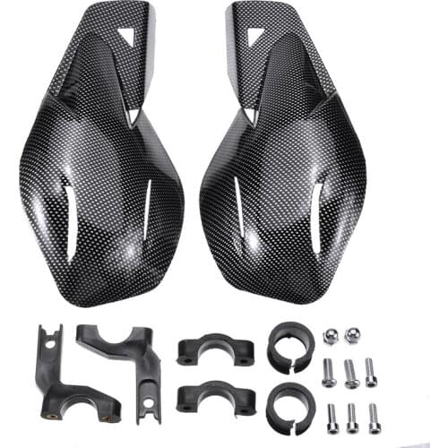 Mayitr 1pair Black PP Plastic Motorcycle Windproof Anti-fall Handguards 22mm Handlebar Mounted For Dirt Bike ATV