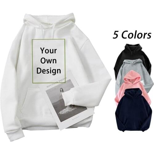 Your Own Design Brand Logo Picture Men Women Custom Hoodie Customize Logo Hoodie Long Sleeve Casual Hoodies Pullover Tops
