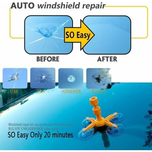 Glass Corrector Set Windscreen Windshield Repair Kit Tool Crack Repairing for Car Vehicle Car Styling