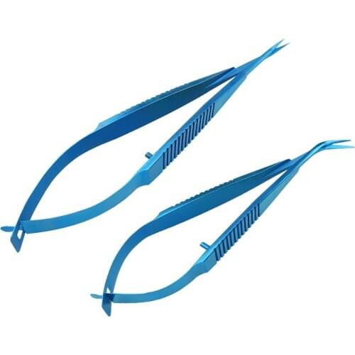 Ophthalmic IOL Lens Cutter Scissors Curved/straight Blade Micro Scissors Eye Instrument