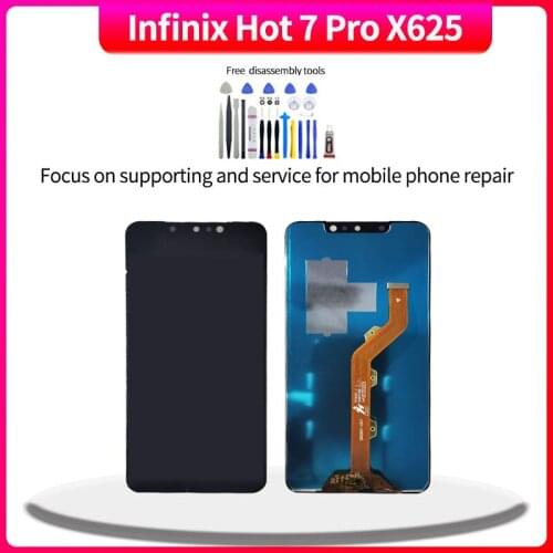 Original Display For Infinix Hot 7 Pro X625 Touch Screen Digitizer Assembly For Infinix Hot 7 lcd Replacement With Free Tools