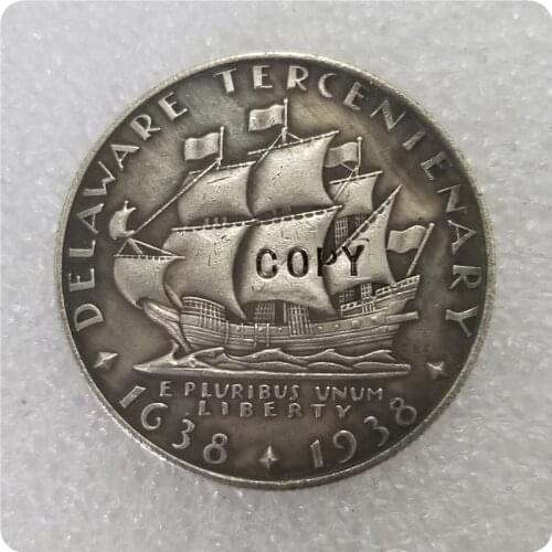 1936 Delaware Commemorative Half Dollar COPY commemorative coins-replica coins medal coins collectibles